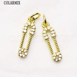 16 Pcs Tiny Zirconia Jewelry Pendant for Women 8168