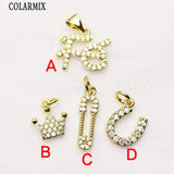 16 Pcs Tiny Zirconia Jewelry Pendant for Women 8168
