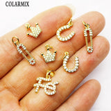 16 Pcs Tiny Zirconia Jewelry Pendant for Women 8168