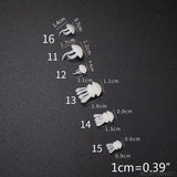 16 Pcs Mini Jellyfish Epoxy Filler Ocean Resin Craft DIY UV Filler N30 20