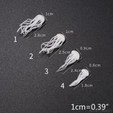 16 Pcs Mini Jellyfish Epoxy Filler Ocean Resin Craft DIY UV Filler N30 20