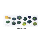 16 Pcs DIY Crystal Epoxy Filler 3D Resin Goldfish Leaf Duckweed Craft Sticker