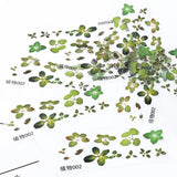 16 Pcs DIY Crystal Epoxy Filler 3D Resin Goldfish Leaf Duckweed Craft Sticker