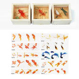 16 Pcs DIY Crystal Epoxy Filler 3D Resin Goldfish Leaf Duckweed Craft Sticker