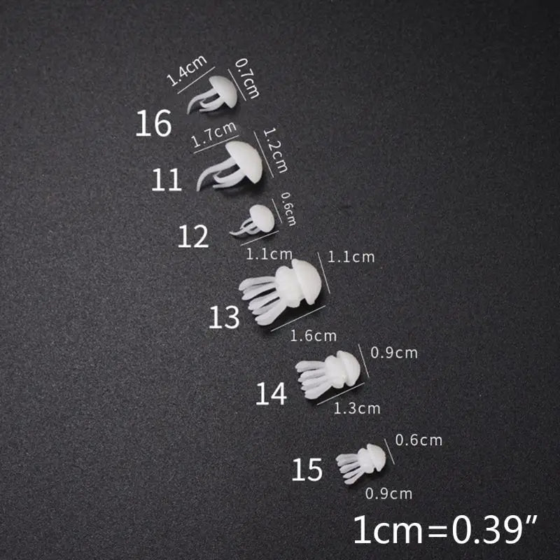 16 Pcs Epoxy Ocean Resin Mini Jellyfish Modeling Kit