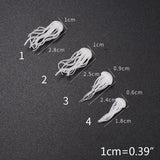 16 Pcs Epoxy Ocean Resin Mini Jellyfish Modeling Kit