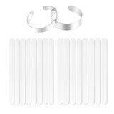 16-Pc Stainless Steel Bangle Blanks DIY Bracelet Cuffs