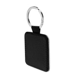 16 Pieces Sublimation Blanks Keychain PU Leather Keychain Heat Transfer Keychain