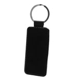 16 Pieces Sublimation Blanks Keychain PU Leather Keychain Heat Transfer Keychain