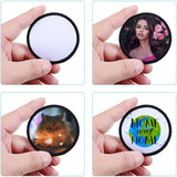 16-Piece Sublimation Fabric Iron-on Circular Blanks for Clothes, Hats, Uniforms