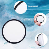 16-Piece Sublimation Fabric Iron-on Circular Blanks for Clothes, Hats, Uniforms