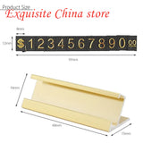 16 Sets Golden Silvery Number Letter with Base Adjustable Display Stand
