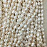 16" Big Baroque Shape Pearl Beads Strand, 100% Natural Freshwater Loose Pearls