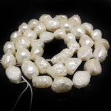 16" 10-11mm Lavender Drusy Baroque Freshwater Pearl Loose Strand