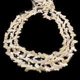 16" Natural Baroque Cross Pearl Strand 10x16mm