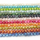 16in 6-7mm Dark Barqoue Nugget Pearl Strand