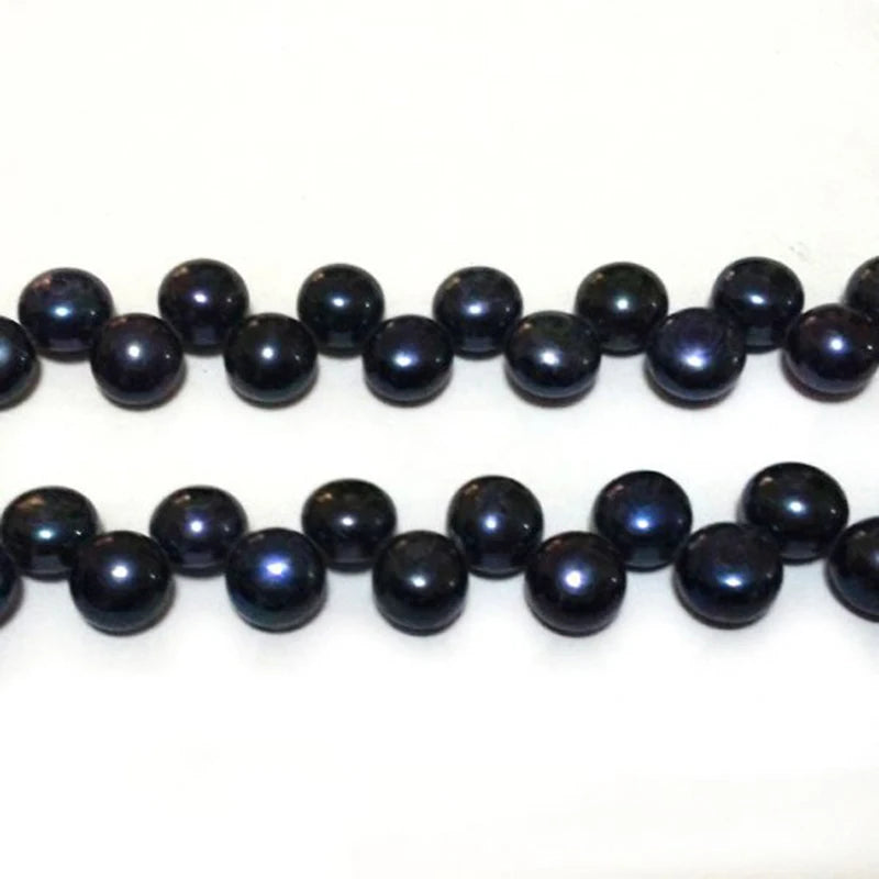 16" 8-9mm Natural Button Pearl Loose Strand
