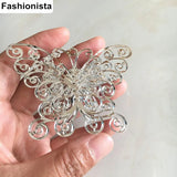16 pcs Large Butterfly Charms, 70*50mm 3D Butterfly Pendant