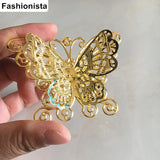 16 pcs Large Butterfly Charms, 70*50mm 3D Butterfly Pendant
