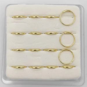 16 pcs/pack 925 Sterling Silver Nose Ring Body Jewelry