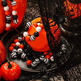 160 Pcs Wood Bead Craft Natural Wooden Spacer Boho Bead Halloween DIY