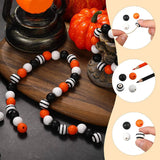 160 Pcs Rustic Farmhouse Wood Beads DIY Craft Garlands Boho Wooden Bead