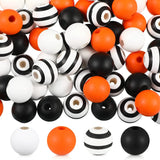 160 Pcs Rustic Farmhouse Wood Beads DIY Craft Garlands Boho Wooden Bead