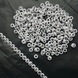 1600Pcs Acrylic Round Beads A-Z Letter Alphabet Heart Pattern DIY Bracelet