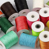160M/roll 1mm 1.5mm Leather Line Waxed Cord Cotton Thread