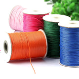 160M/roll 1mm 1.5mm Leather Line Waxed Cord Cotton Thread