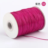160M/roll 1mm 1.5mm Leather Line Waxed Cord Cotton Thread