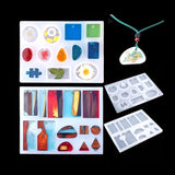 160PCS Silicone Resin Molds DIY Crystal Epoxy Set With Tools For Jewelry Craft
