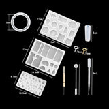 160PCS Silicone Molds DIY Crystal Epoxy Set Tools Jewelry Craft