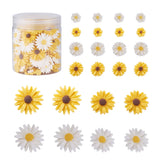 160Pcs Resin Daisy Flower Cabochons DIY Craft Embellishments
