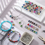 160Pcs Teardrop Charms Pendants Set for Jewelry Making