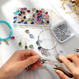 160Pcs Teardrop Charms Pendants Set for Jewelry Making