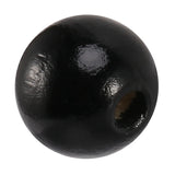 160Pcs Black Plaid Wood Round Beads Natural Farmhouse Beads