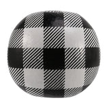 160Pcs Black Plaid Wood Round Beads Farmhouse Beads