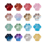 160Pcs Pet Dog Cat Paw Glass Beads Mixed Colors Spacer Bead For DIY Jewelry