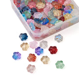 160Pcs Pet Dog Cat Paw Glass Beads Mixed Colors Spacer Bead For DIY Jewelry