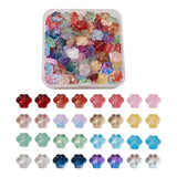 160Pcs Pet Dog Cat Paw Glass Beads Mixed Colors Spacer Bead For DIY Jewelry