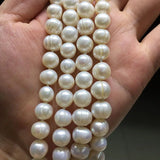 Long Freshwater Pearl Necklace 9-10mm Sweater Chain Women Jewelry Gift