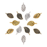 Tibetan Style Alloy Leaf Pendant for DIY Jewelry Making