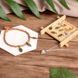 Tibetan Style Alloy Leaf Pendant for DIY Jewelry Making