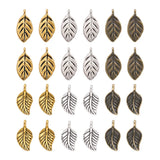 Tibetan Style Alloy Leaf Pendant for DIY Jewelry Making