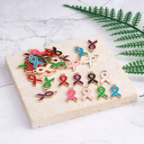 160pcs Mixed Alloy Enamel Ribbon Charms for Jewelry Making