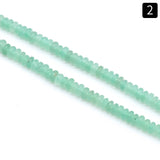 160pcs 2*6mm Beaded Spacer Natural Stone Loose Beads Pendants