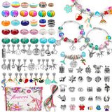 Colorful Children's Bracelet Making Set with Spacer Beads and Accessories