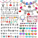 Colorful Children's Bracelet Making Set with Spacer Beads and Accessories