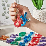 Alphabet Silicone Resin Mold Keychain Jewelry DIY Making Kit